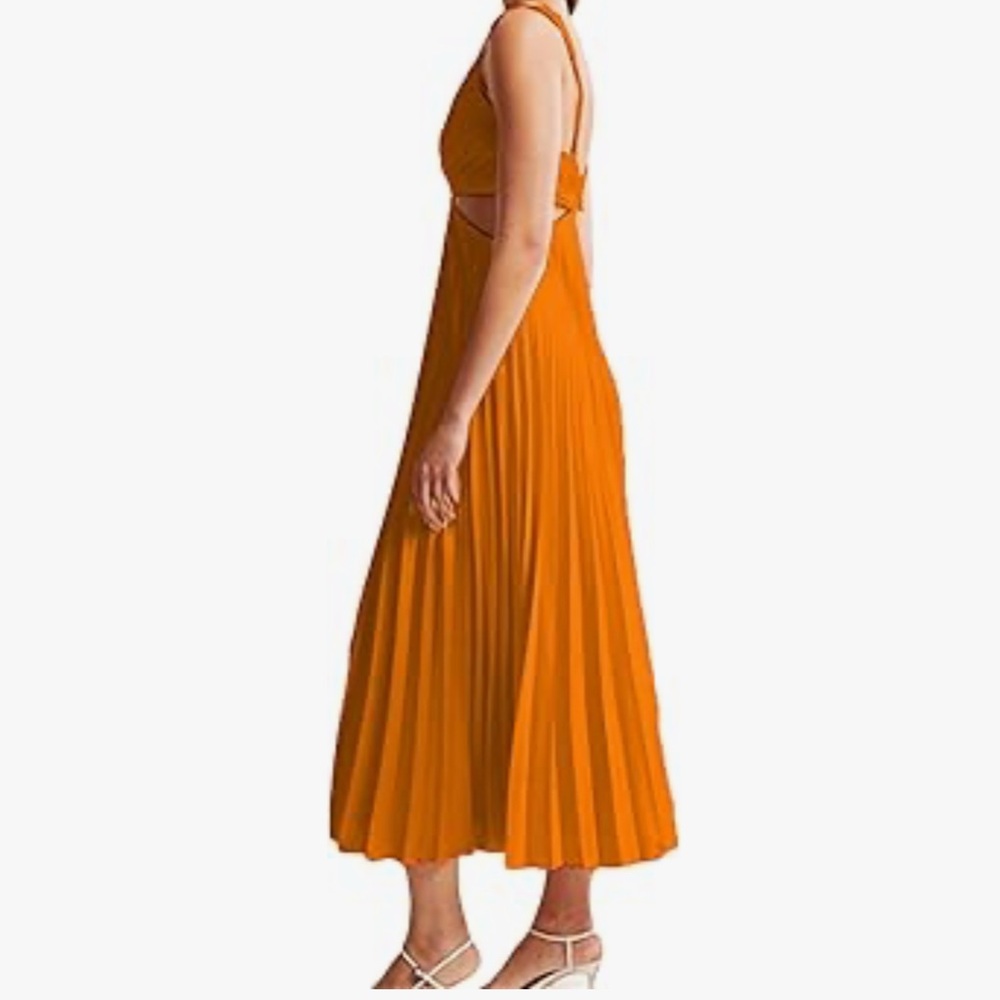 Amazon Orange Midi Dress - Picture 5 of 14